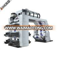 plastic film roll Plastic Bag Six Color China Flexo Printing Machine